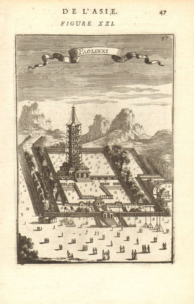 NANKING (NANJING). Paolinxi (Ming Xiaoling Mausoleum 明孝陵). China. MALLET 1683